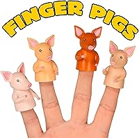Vista 3 de Mcphee Archie Funny Finger Pigs - Juego de marionetas de dedo de 4 piezas