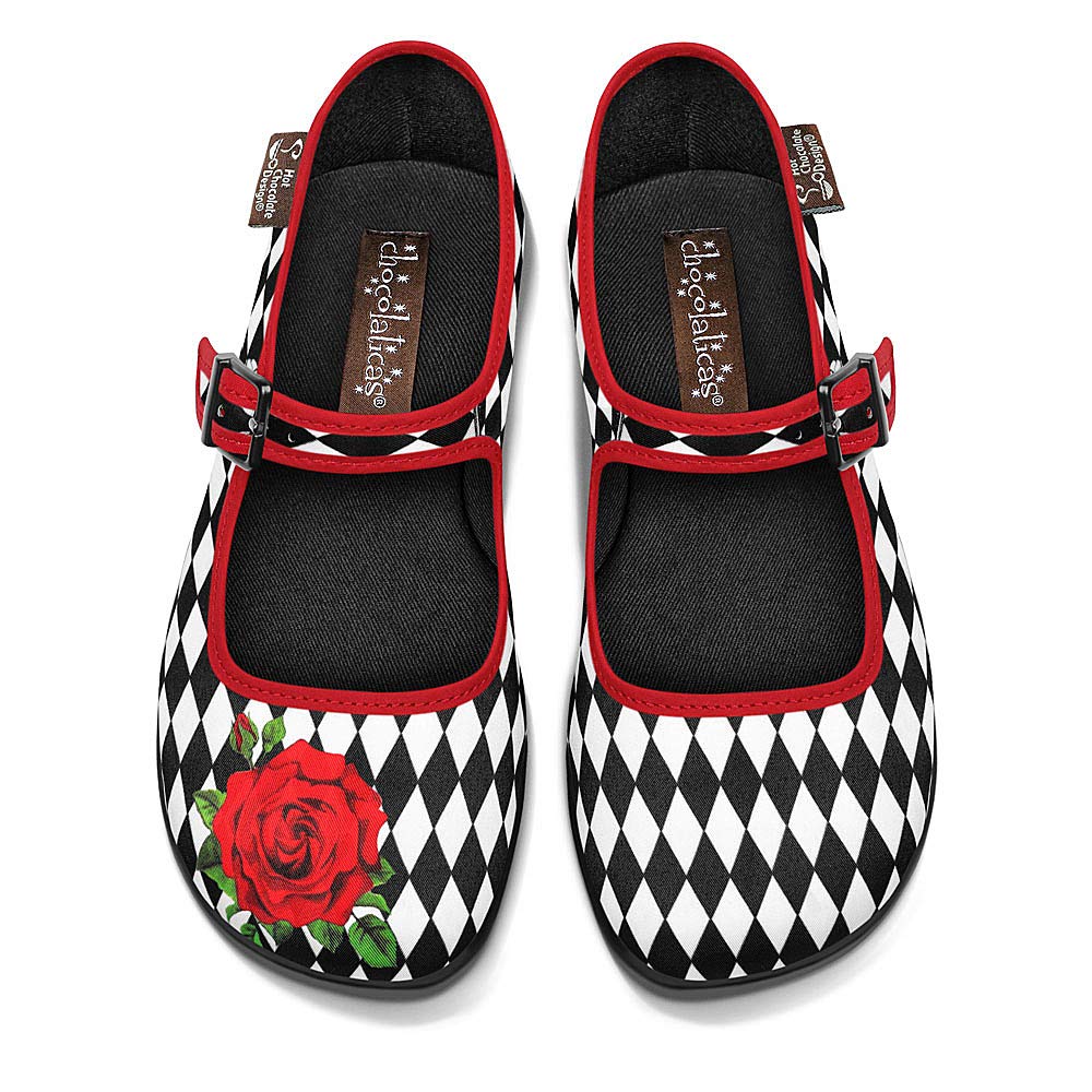 Hot Chocolate Design Chocolaticas Funky Canvas Women's Mary Jane Flat Shoes — view 9