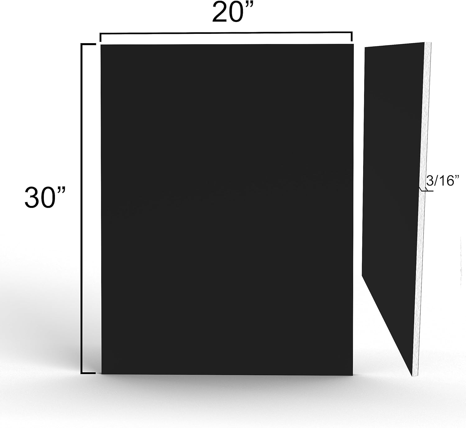 Foam Board, Foam Board 20x30, Black Foam Board, Presentation Foam Board, Acid Free Mounting Board, Foam Core (10)