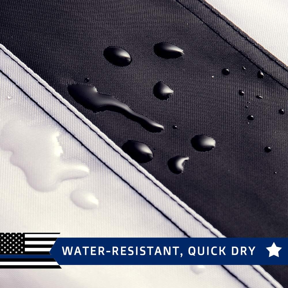 Thin Blue Line American Flag 4x6 ft- Embroidered Stars,Heavy Duty Durable Nylon,Sewn Stripes,Brass Grommets,Black White Blue US USA Police Flag-Honoring Law Enforcement Officers