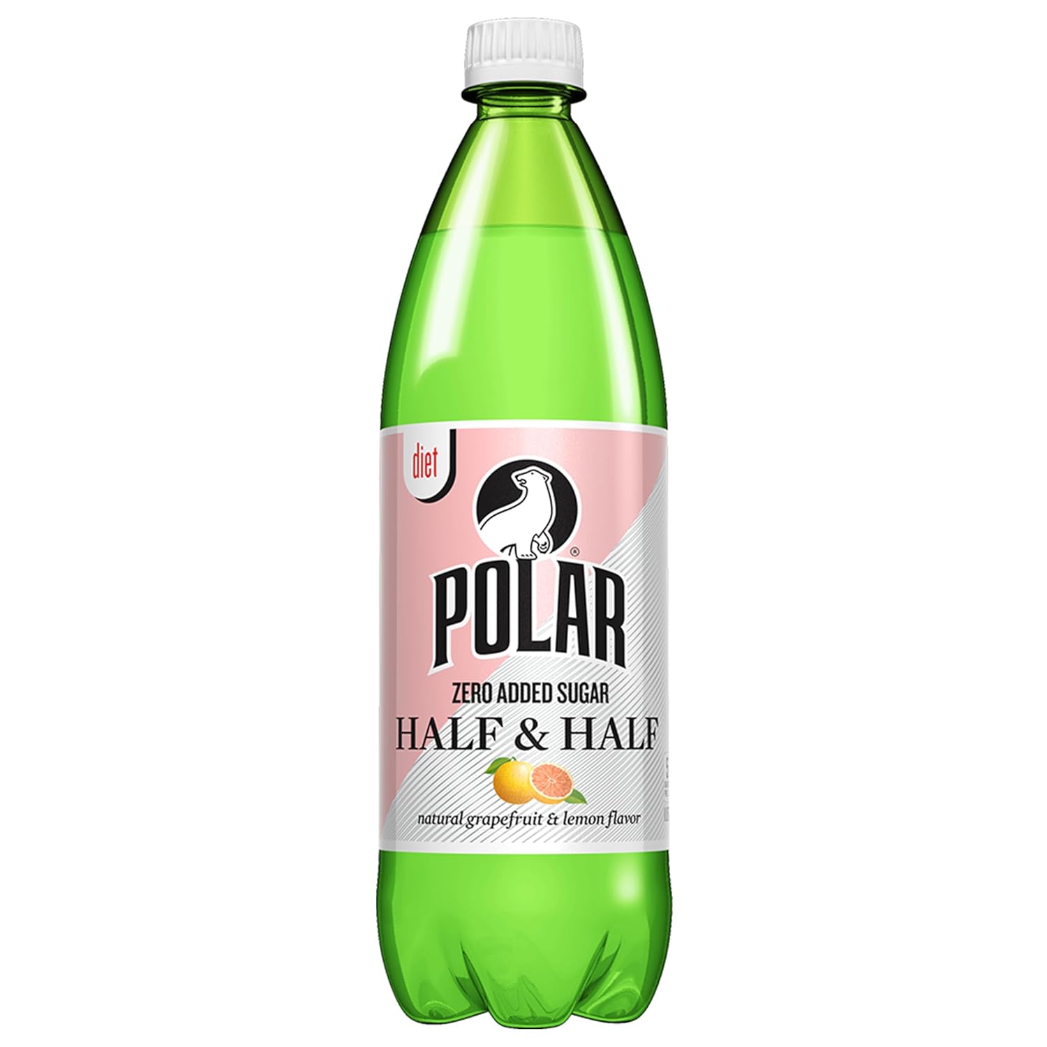 Polar Beverages Diet Half and Half, 33.8 Fluid Ounce (Pack of 12)