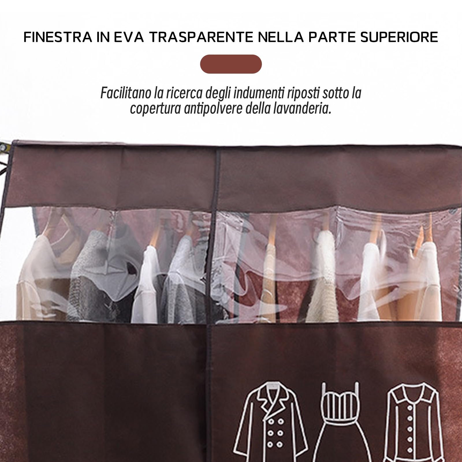 copri appendiabiti Copriabiti antipolvere for appendere abiti