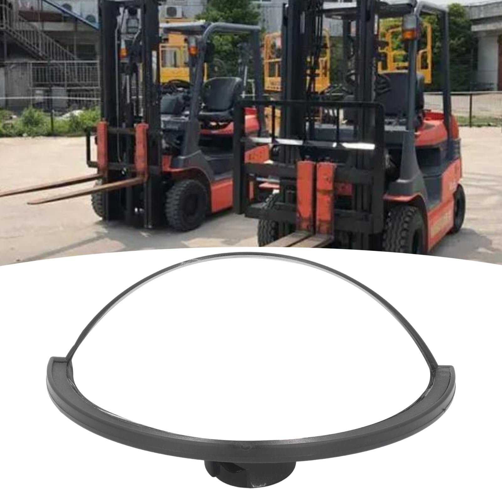 Specchio Retrovisore del Carrello Elevatore Angolare Largo Angolo Largo Semicircolare Convesso Sostituzione Posteriore Regolabile Sostituzione, Semicircolare, Vetro HD Grande