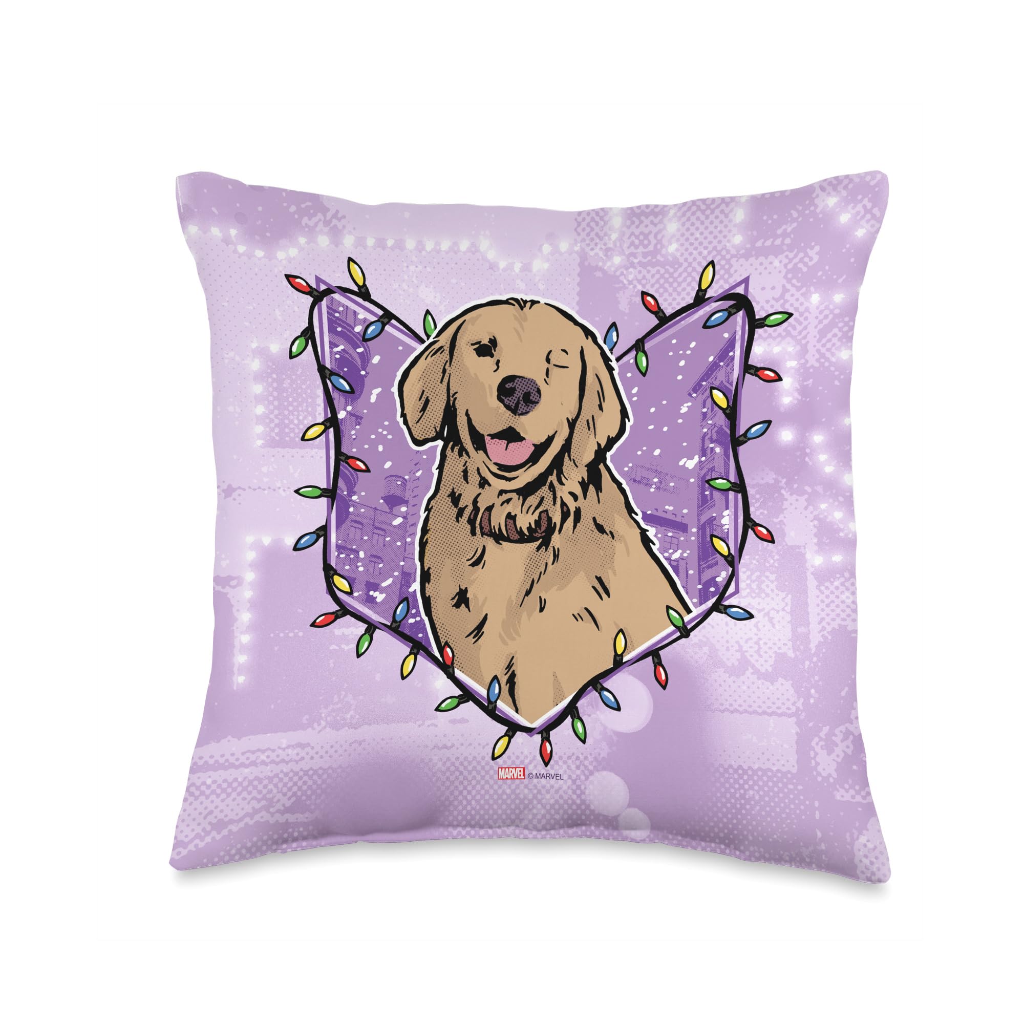 Coussin Marvel Hawkeye Lucky the Pizza Dog multicolore de 40x40 cm