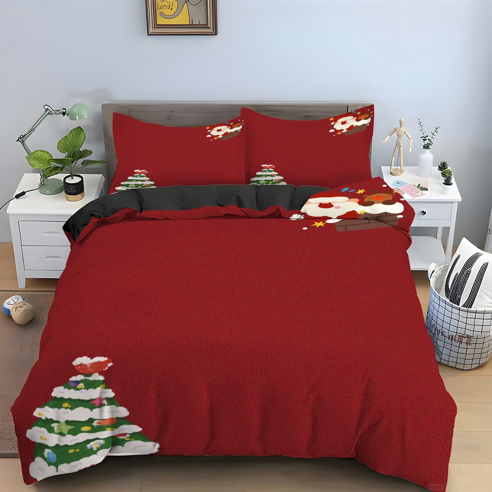 Housse de couette 160x200 Noël pour illuminer votre chambre