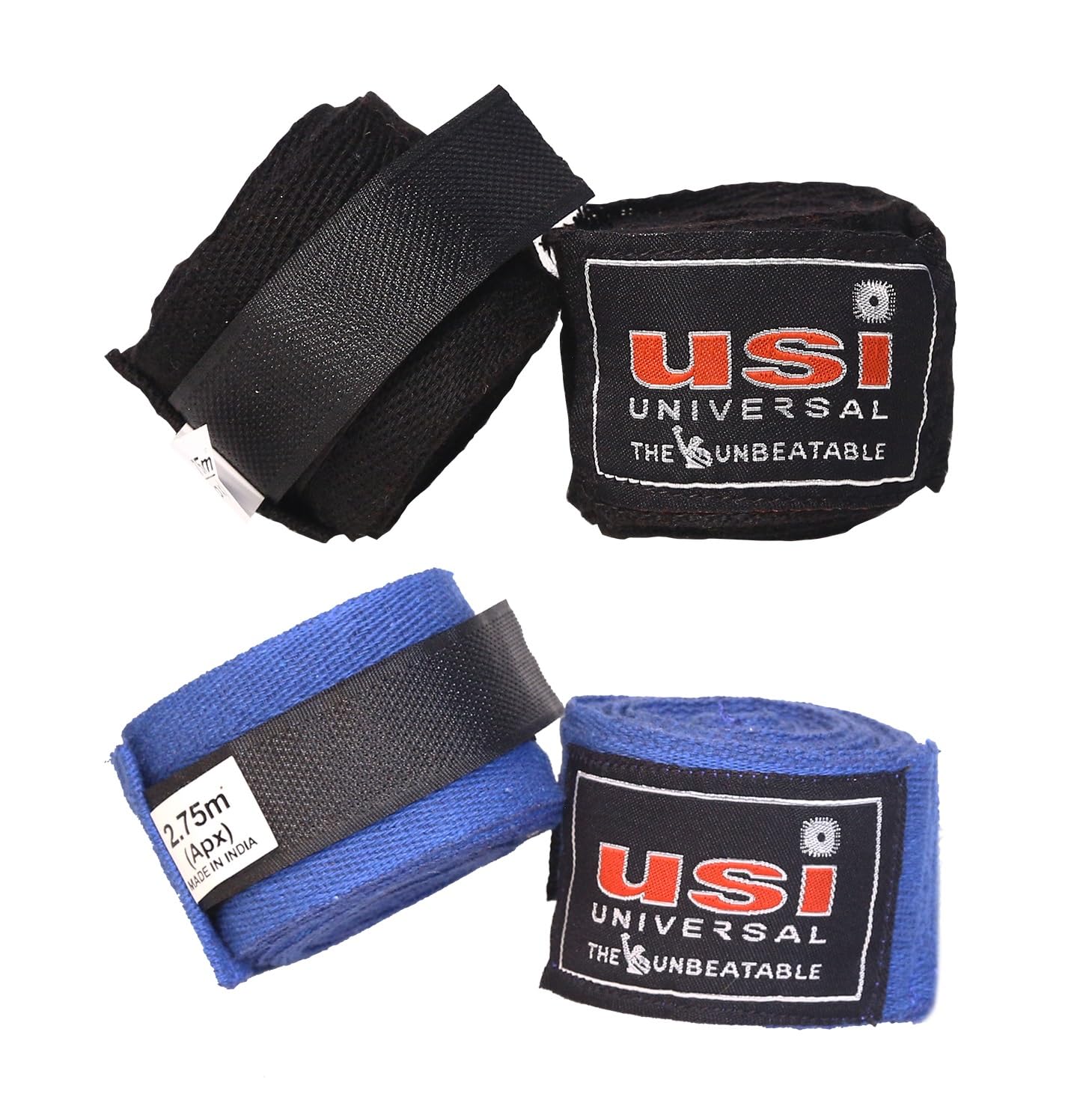 USI UNIVERSAL Boxing Hand Wraps Pack of 2 Pairs Wraps For Boxing Martial Arts MMA Inner Hand Wraps/Bands for Punching (4.55METER) (B085M7V2TM) Amazon Price History, Amazon Price Tracker