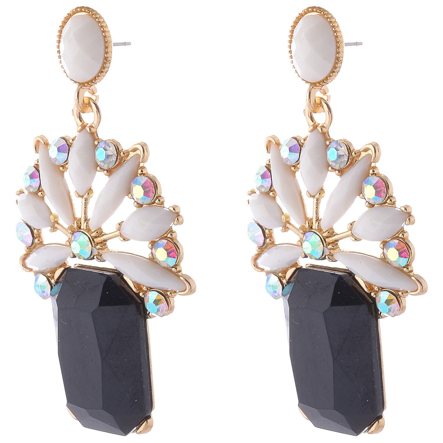 Alloy Stone Material Earrings