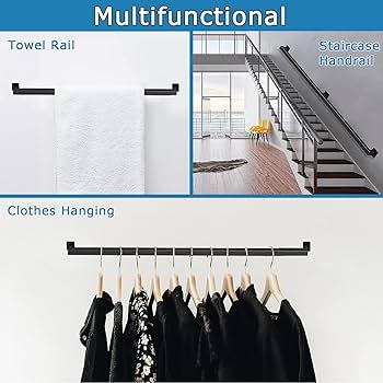 階段 手すり 100cm 黒 角型 ステンレス鋼 Amazon | YHEYSMUX 100 cm 角型 階段 手すり黒 四角い 無垢材の