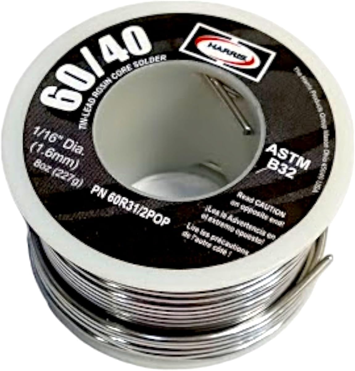 60/40 1/16 in. x 8 oz. Leaded Rosin Core Solder