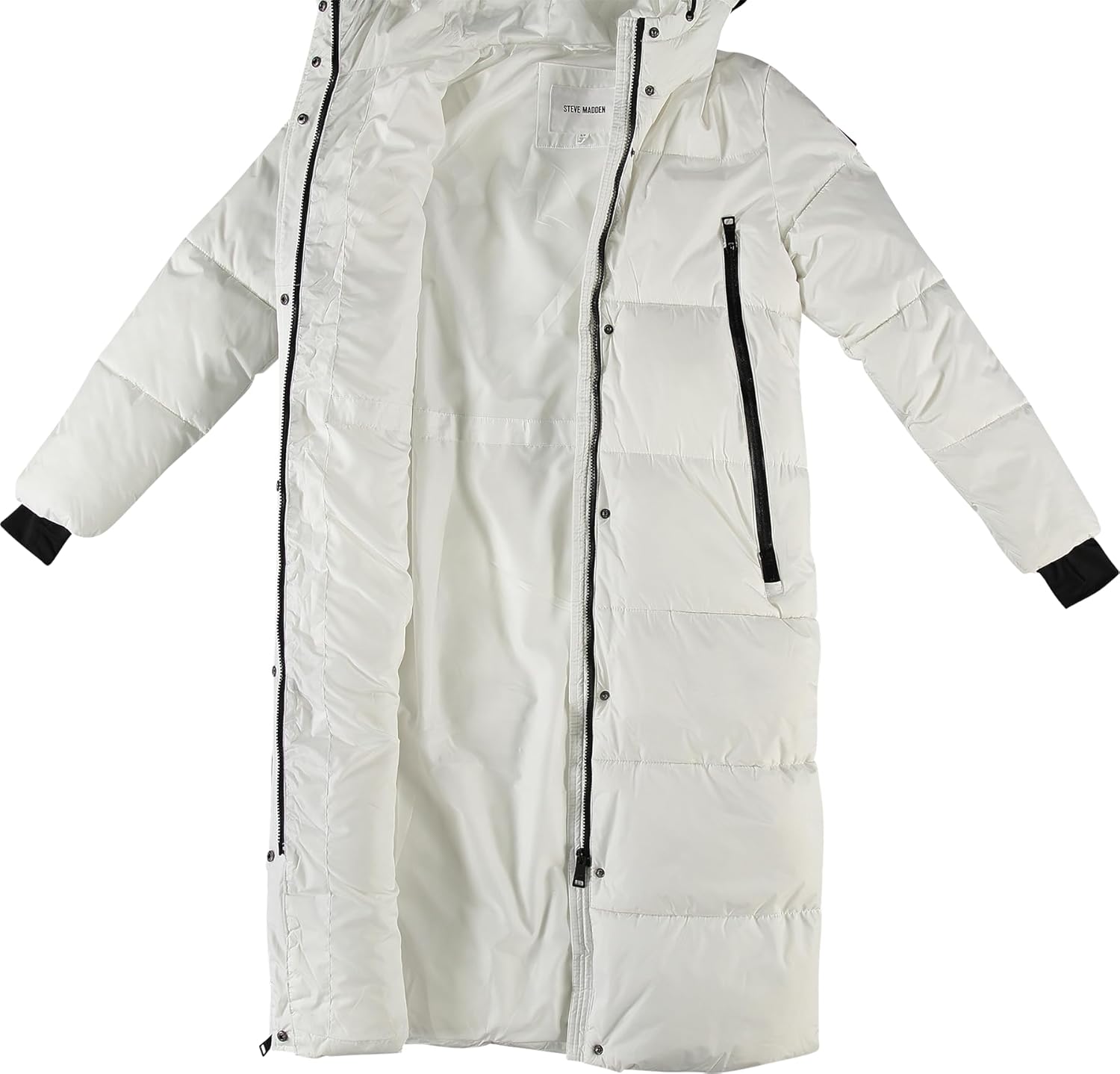 Steve Madden Womens Long Puffer Jacket - Heavyweight Insulated Fall Maxi Winter Coats for Women Long Length Bubble Parka - Image 2