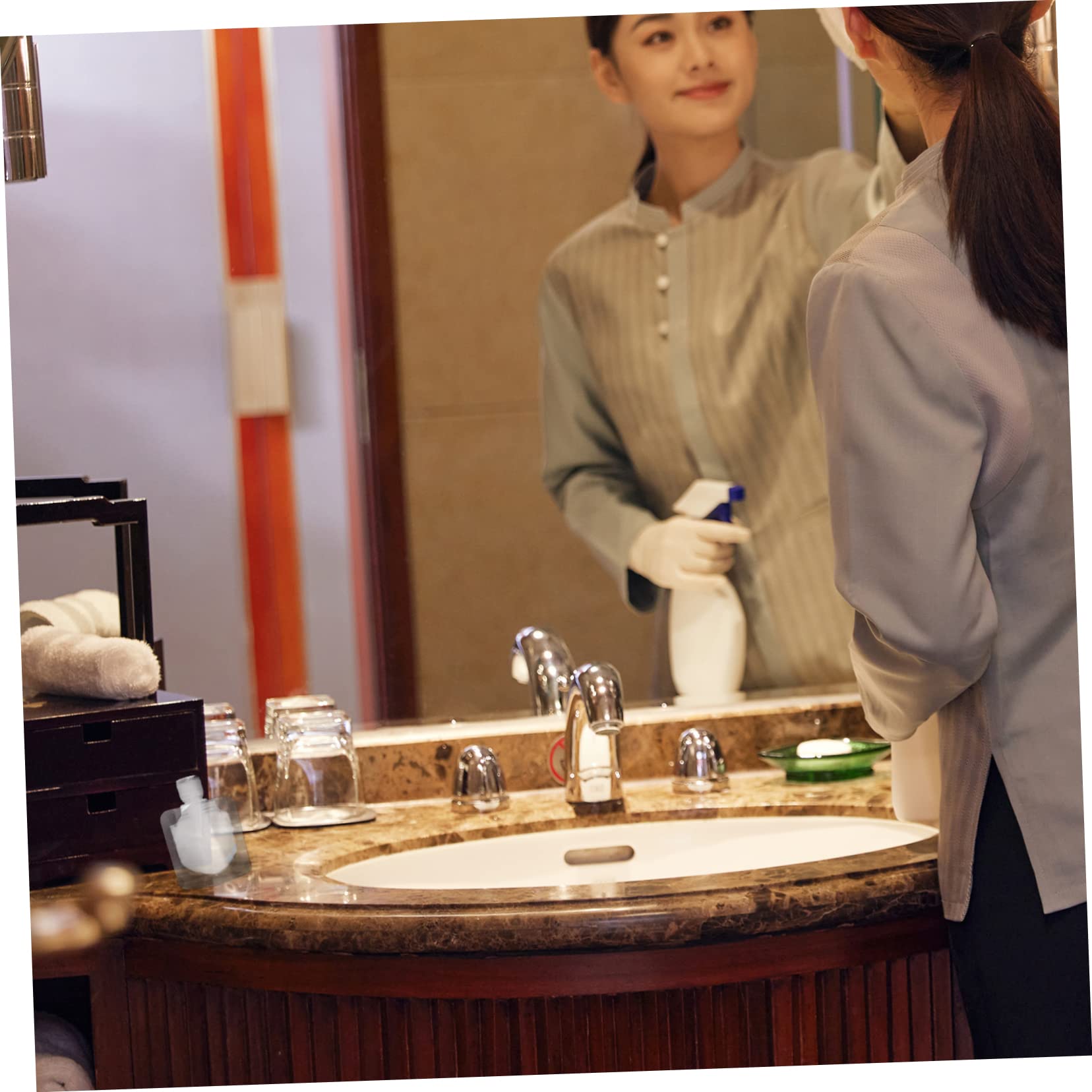 CALLARON 3 Sätze Tragbare Reise Emulsionsbeutel mit Kleinen Trichtern Auslaufsichere Wiederverwendbare Kosmetik und Lotion Behälter für Shampoo Körperpflege Faltbare Flüssigkeits