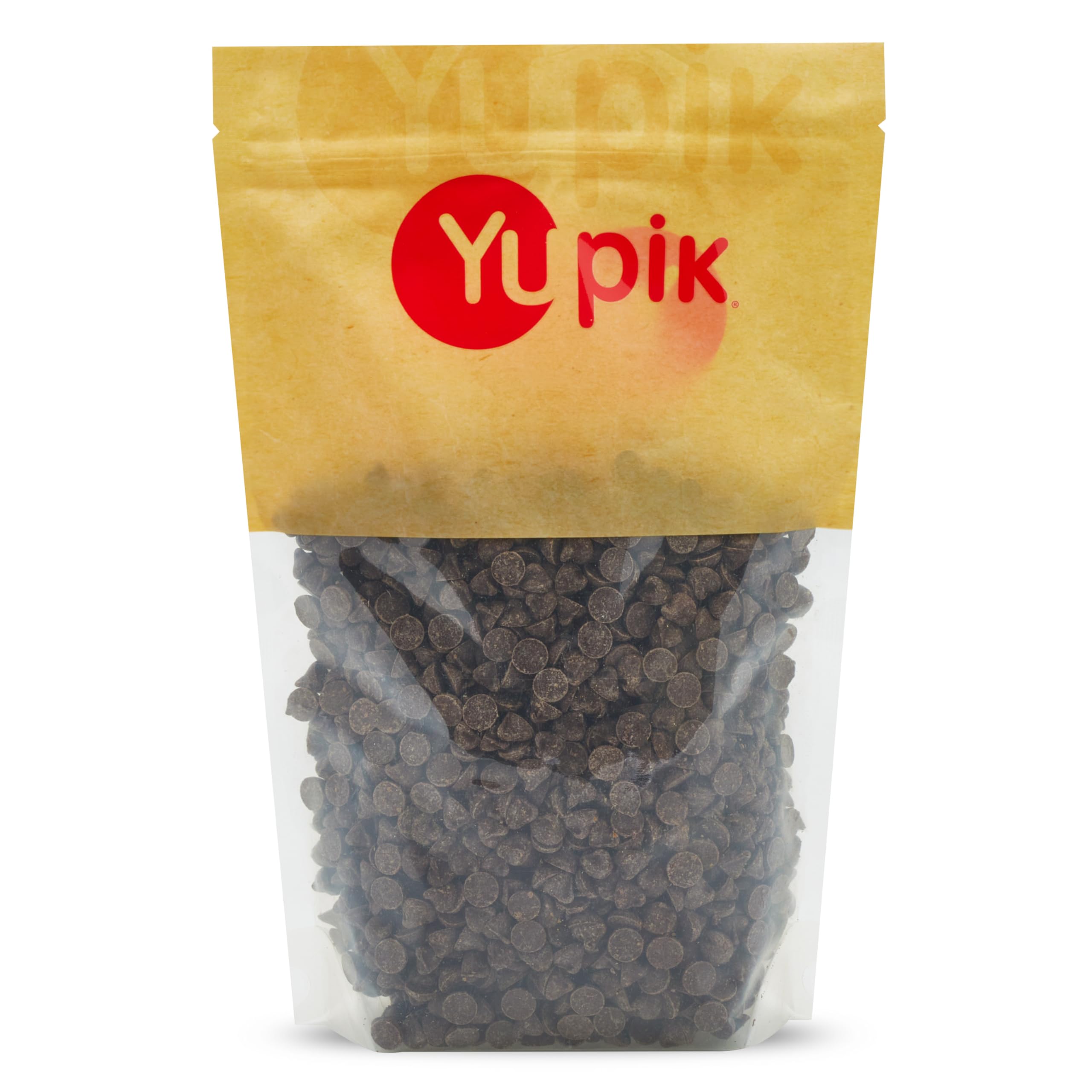 Yupik Carob Chips, 1 kg, Gluten-Free, Kosher, Vegan, Cholesterol-Free, Caffeine-Free Alternative to Chocolate Chips, Chocolate-Like Flavor, Melts Smoothly, Ideal for Baking, Snacking & Topping