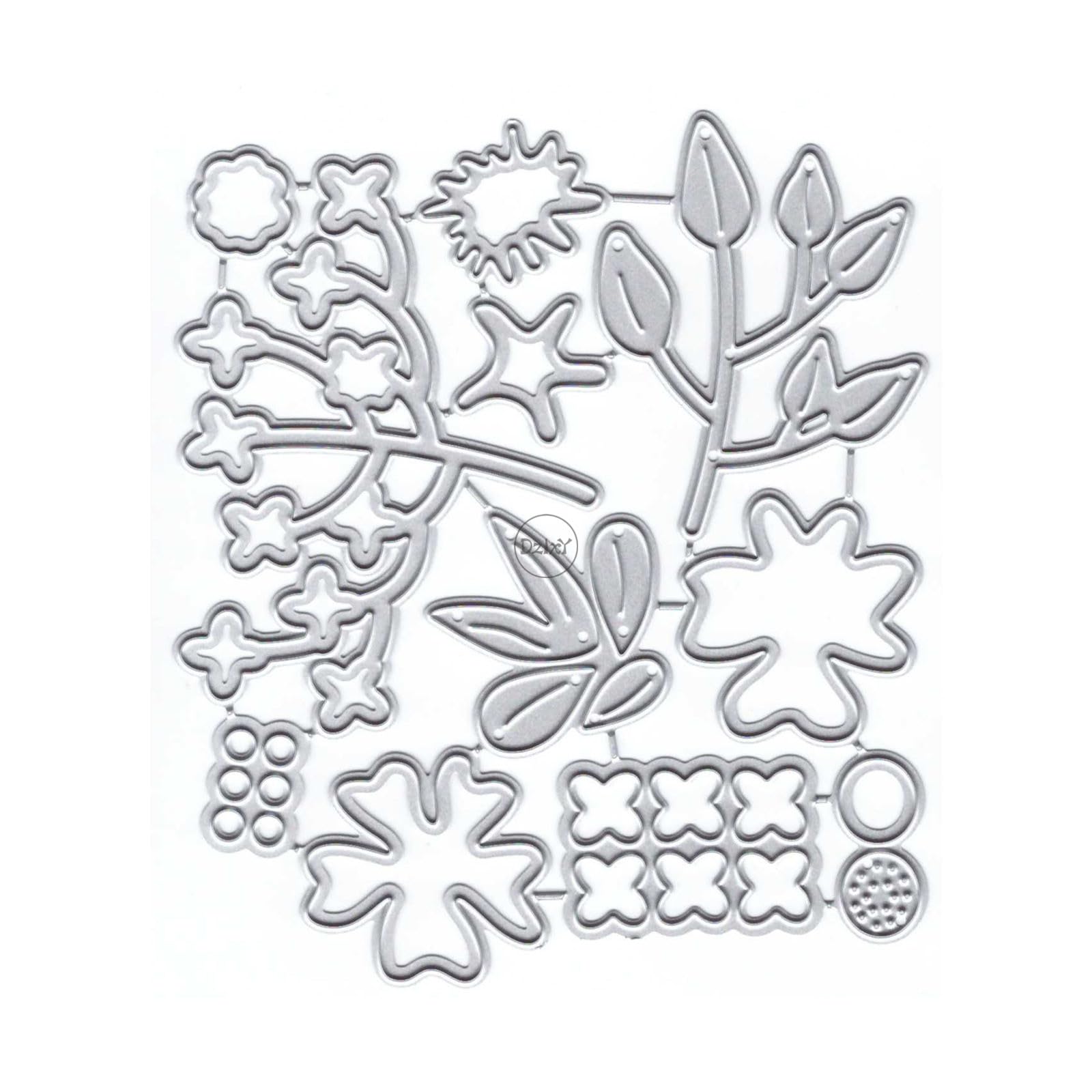 DzIxY Shadow Combination Floret Metal Cutting Dies for Card Making Kit Embossing Paper Die Cuts Scrapbook Machine Stencils Storage Pockets Supplies โ image 1