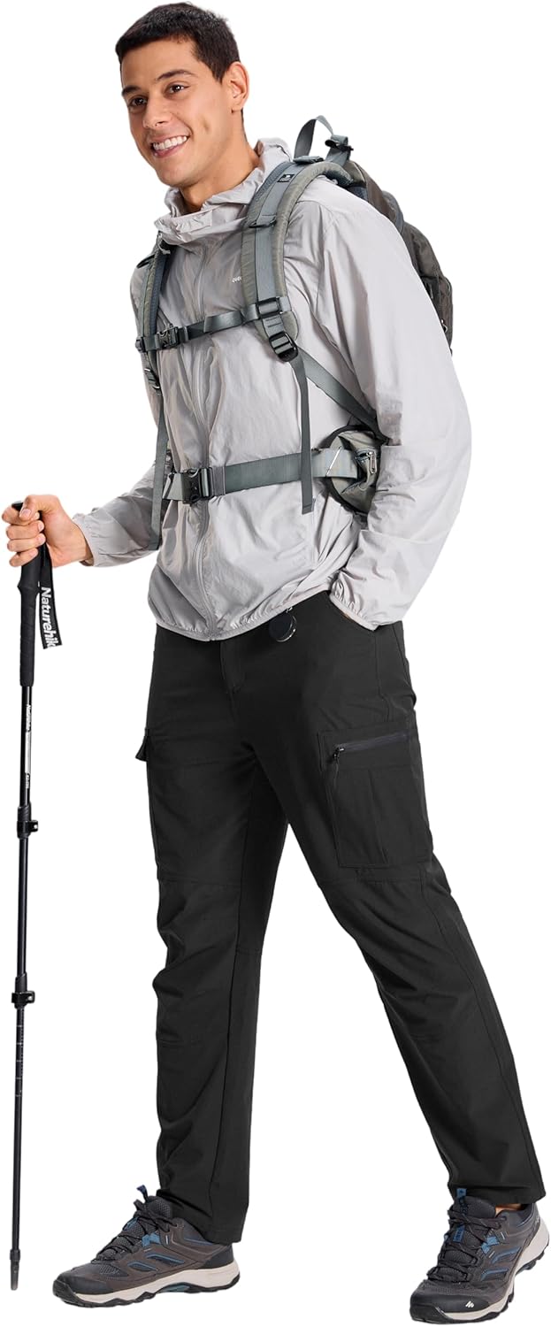 Men's Hiking Pants Cargo Work Pants Quick Dry Lightweight Waterproof 6 Pockets Outdoor Fishing Travel Pants - Image 6