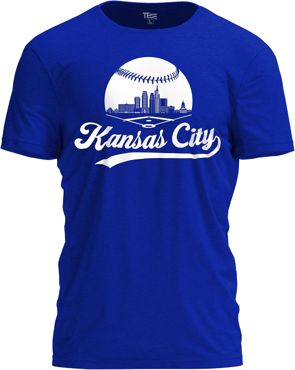 Baseball Shirt Fan Cityscape T-Shirt with Urban Skyline Graphic