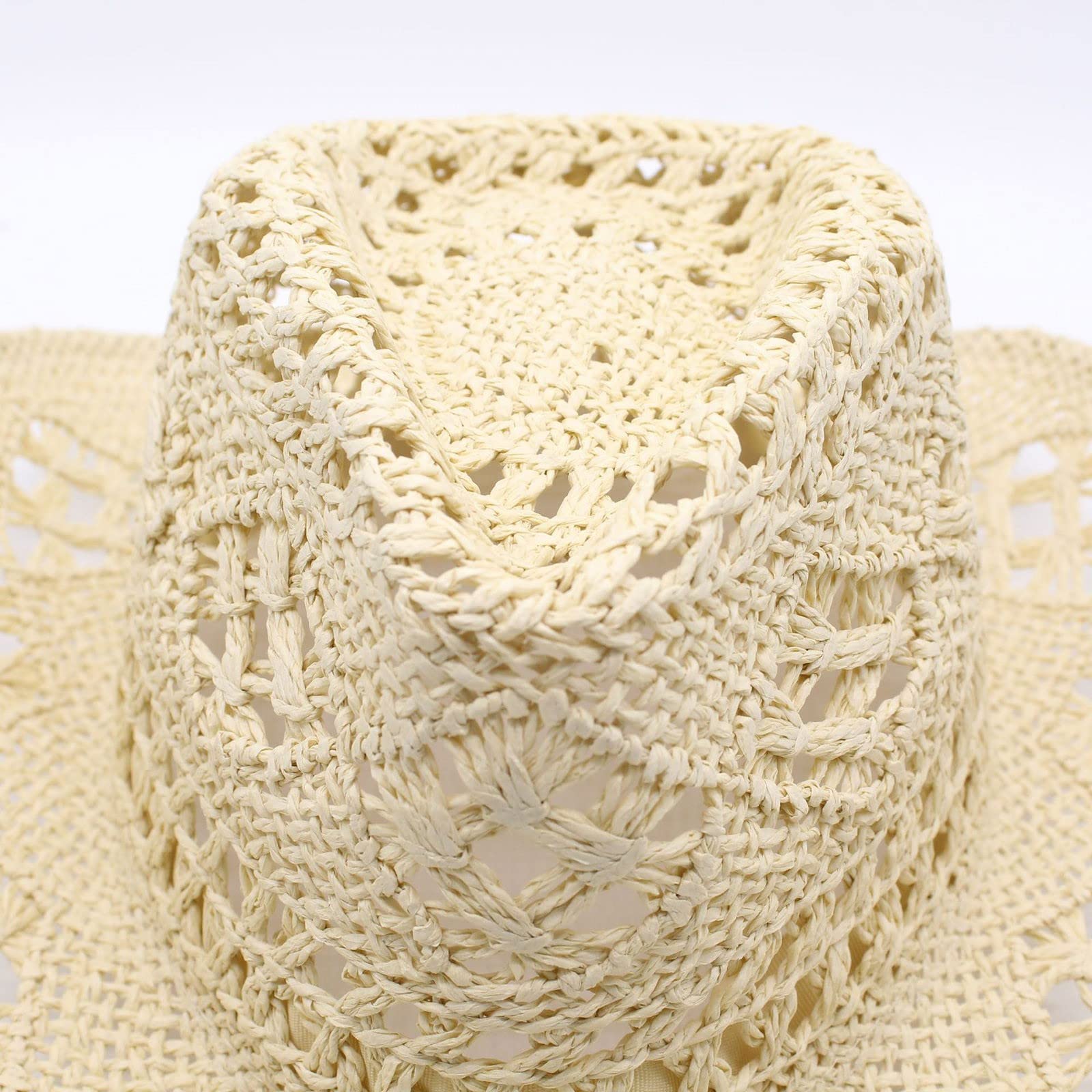 Cocila Bonnets Hommes Hommes Été Western Cowboy Chapeau Shapeable De Creusé Soleil Bonnet Swag ado Fille Chapeaux Melon Femmes Casquette Pluie Imperméable Cache Cou Bonnet Running en Feutre Fedora