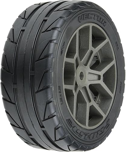 Pro-line Racing 18 Vector S3 FR 3585 2.4 con cinturón MTD 0.551 in gris PRO1020410 RC Neumático