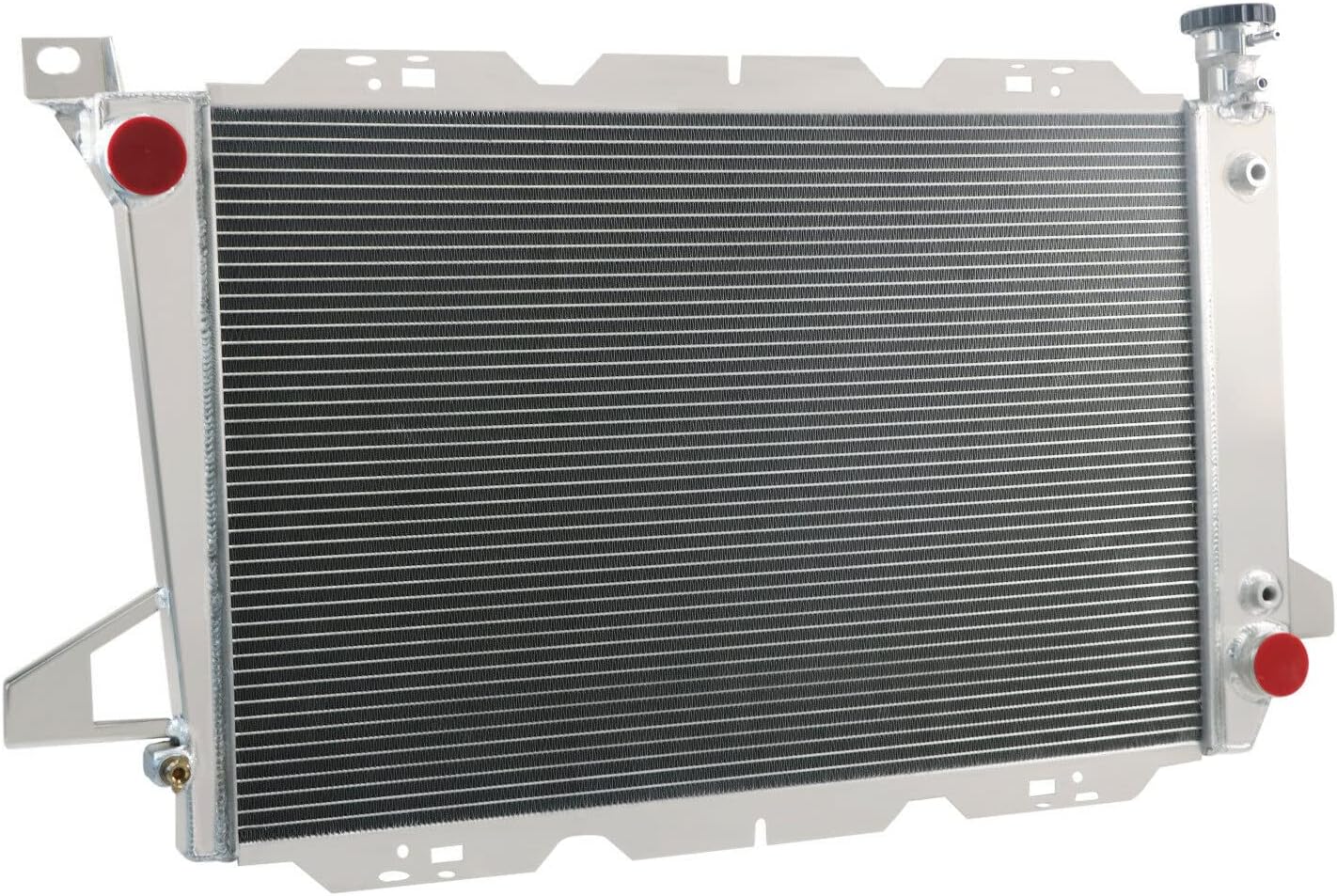 3 Row Full Aluminium Radiator Compatible with 1985-1996 Ford Bronco F150 F250 F350 4.9L L6 Pickup Truck