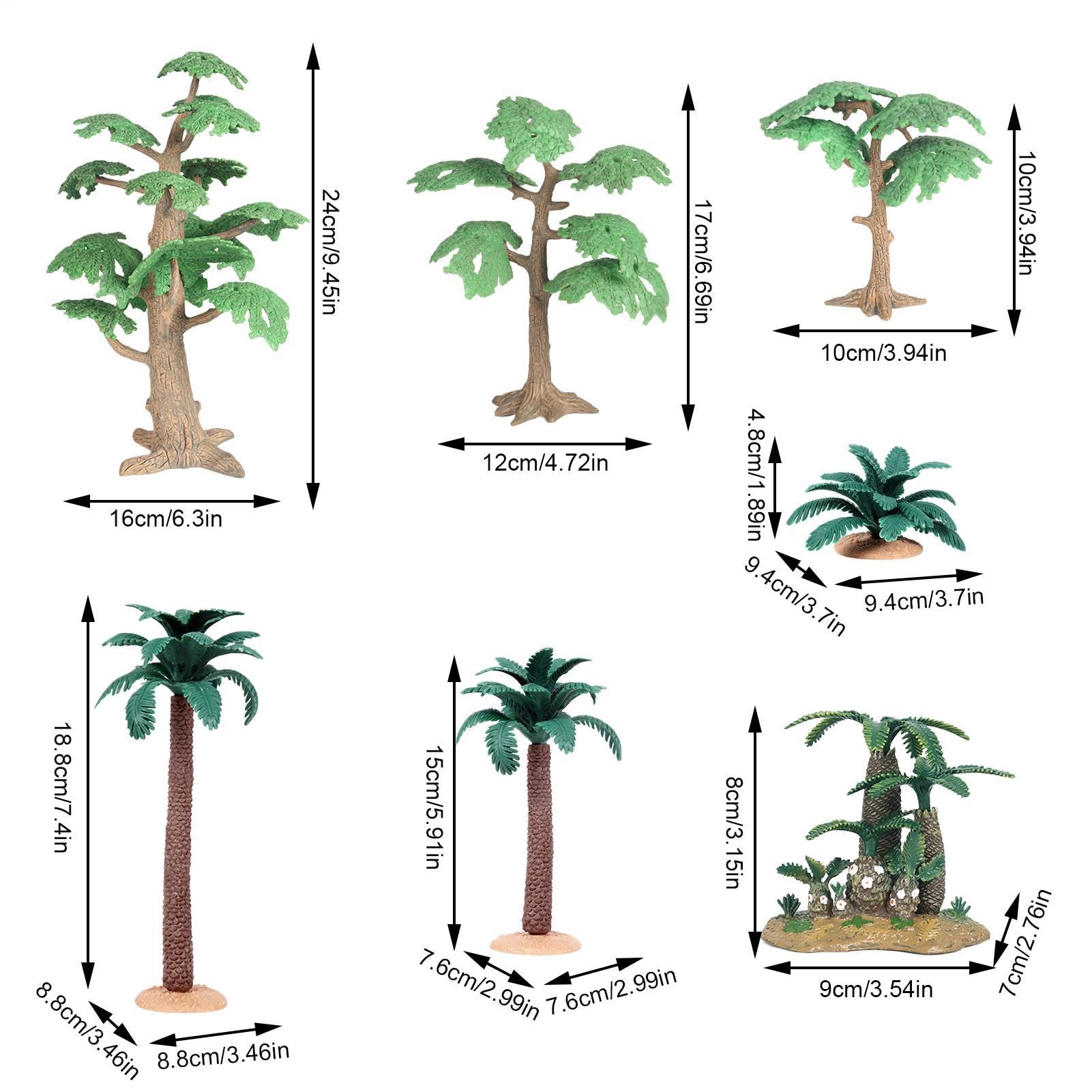 Mini modellino in miniatura | Alberi 7 Pezzi Scenario Costruzione Piante