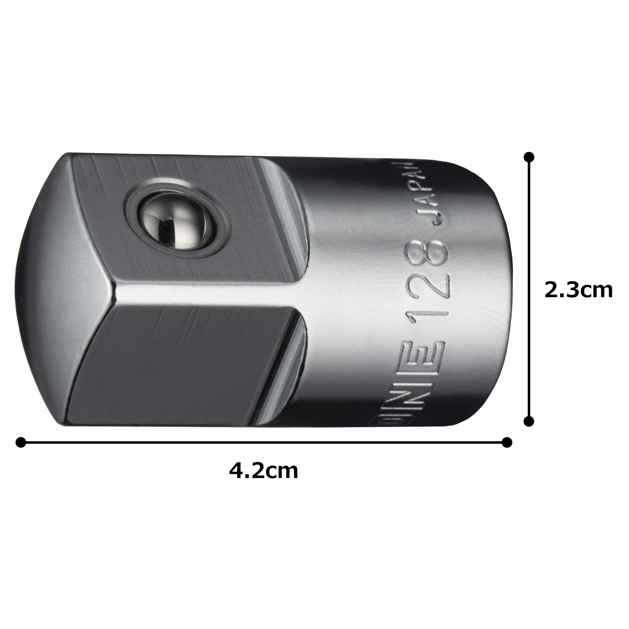 Adaptador de enchufe de 128 tonos de 1/5.1 cm a 3/10.2 cm