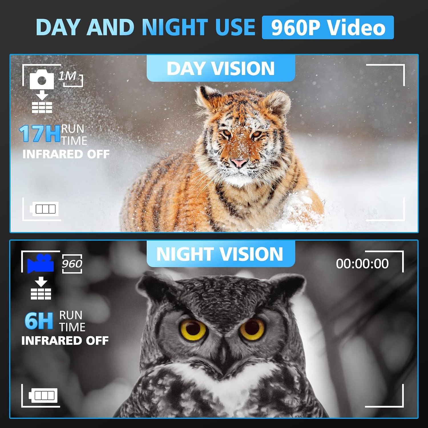 NEWBEA Night Vision Goggles Night Vision Binoculars for 100% Darkness, Digital Military Infrared Binoculars can Take Photo and Video, with 32G Memory Card