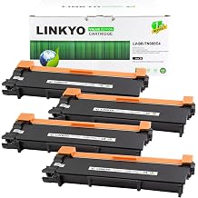 LINKYO Compatible Toner Cartridge Replacement for Brother TN660 TN-660 TN630 Black, 4-Pack, Value Edition