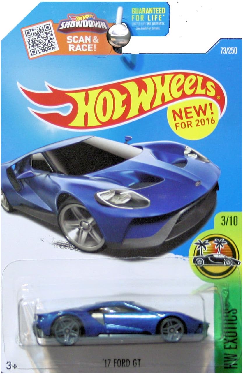 Hot Wheels 2016 HW Exotics '17 Ford GT 73/250, Blue