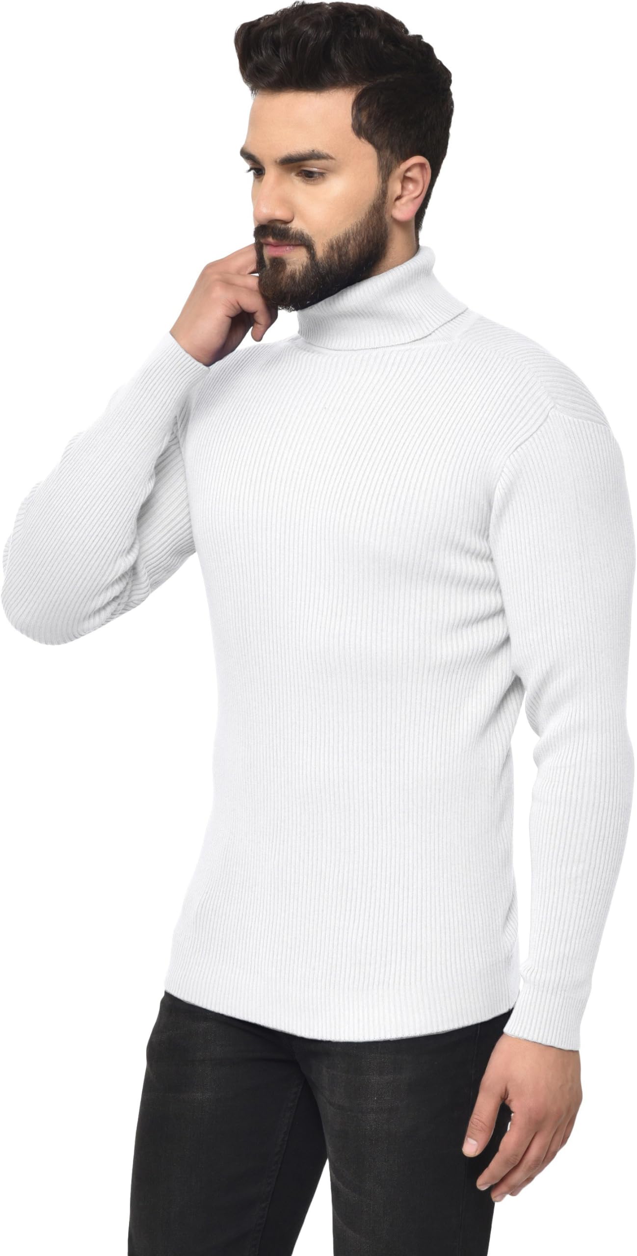 youthquake Mens Winter Highneck Full Sleeves/Sweater Pullover/Men Turtle Neck/Black Highneck T-Shirt-picture-37