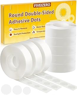 Double Sided Adhesive Dots - 1000pcs Mixed Size (0.4"、0.47"、0.59") Double Sided Balloon Tape, Heavy Duty Balloon Craft Dots, Clear Glue Points Dots for Balloons, Crafts, Wedding Decorations