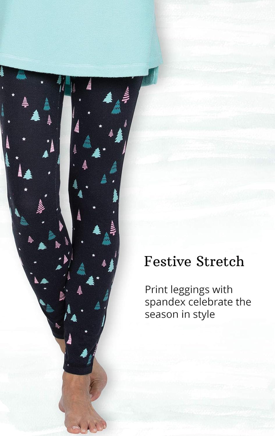 Addison Meadow Pajamas For Women - Womens Fleece Pajamas Tunic Top and Leggings - Image 4