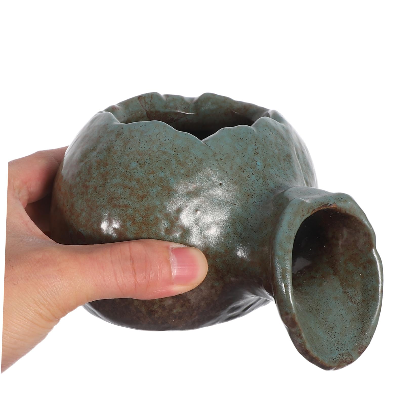 ERINGOGO Vaso di Ceramica Decorativo di Circolazione Acqua Ornamenti per Acquari per Vasche d Acqua Fontane da Giardino e Arredamento da Interno