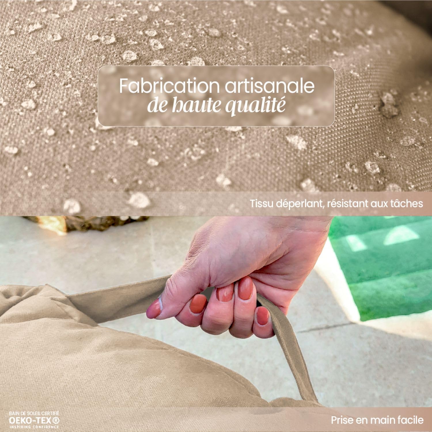 Linxor - Kit de Coussins pour Palette capitonnés - Plusieurs Coloris