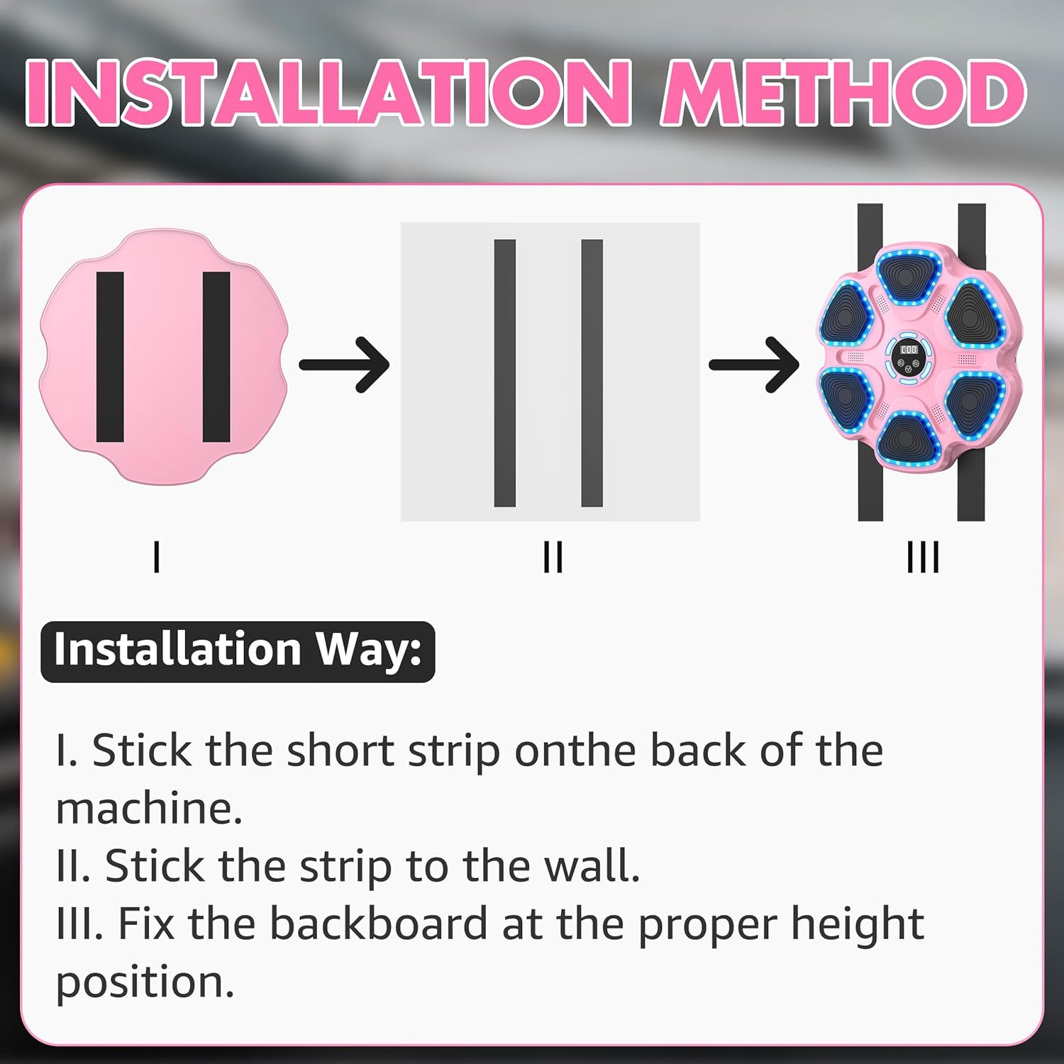Music Boxing Machine for Kids Adults, Smart Interactive Music Punching Machine with Gloves 9 Modes 9 Speeds Wall Mounted Electronic Boxing Punching Pad for Reaction Training Home Fitness Room Game