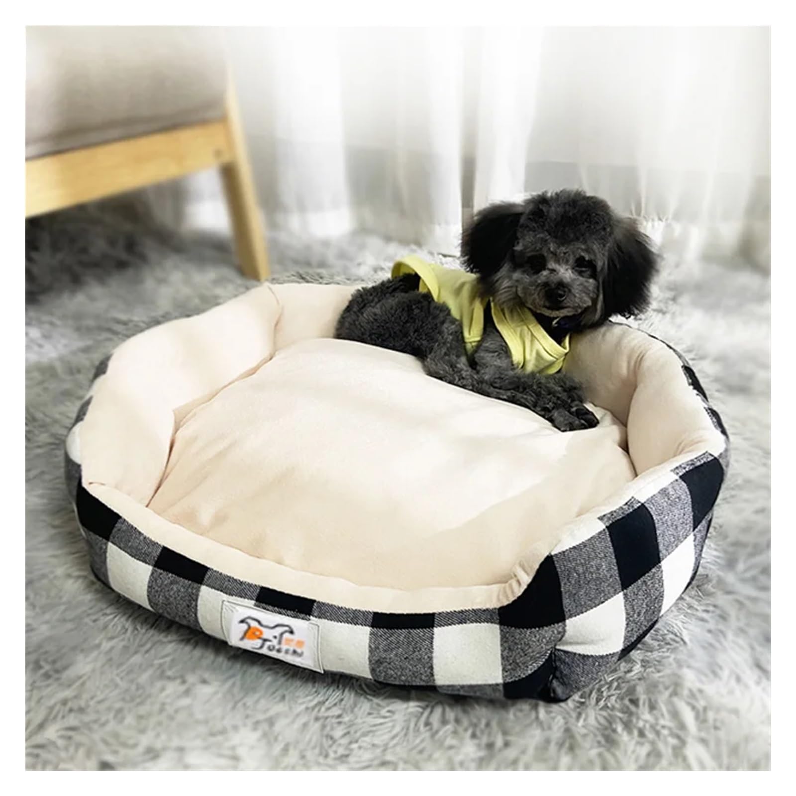 Duże zwierzęta poduszka zimowa wodoodporna buda legowisko dla psa i kota ciepła przytulna buda dla psa miękkie polarowe gniazdo kosze dla psa mata(Grape purple,For 11 to 15kg pets)
