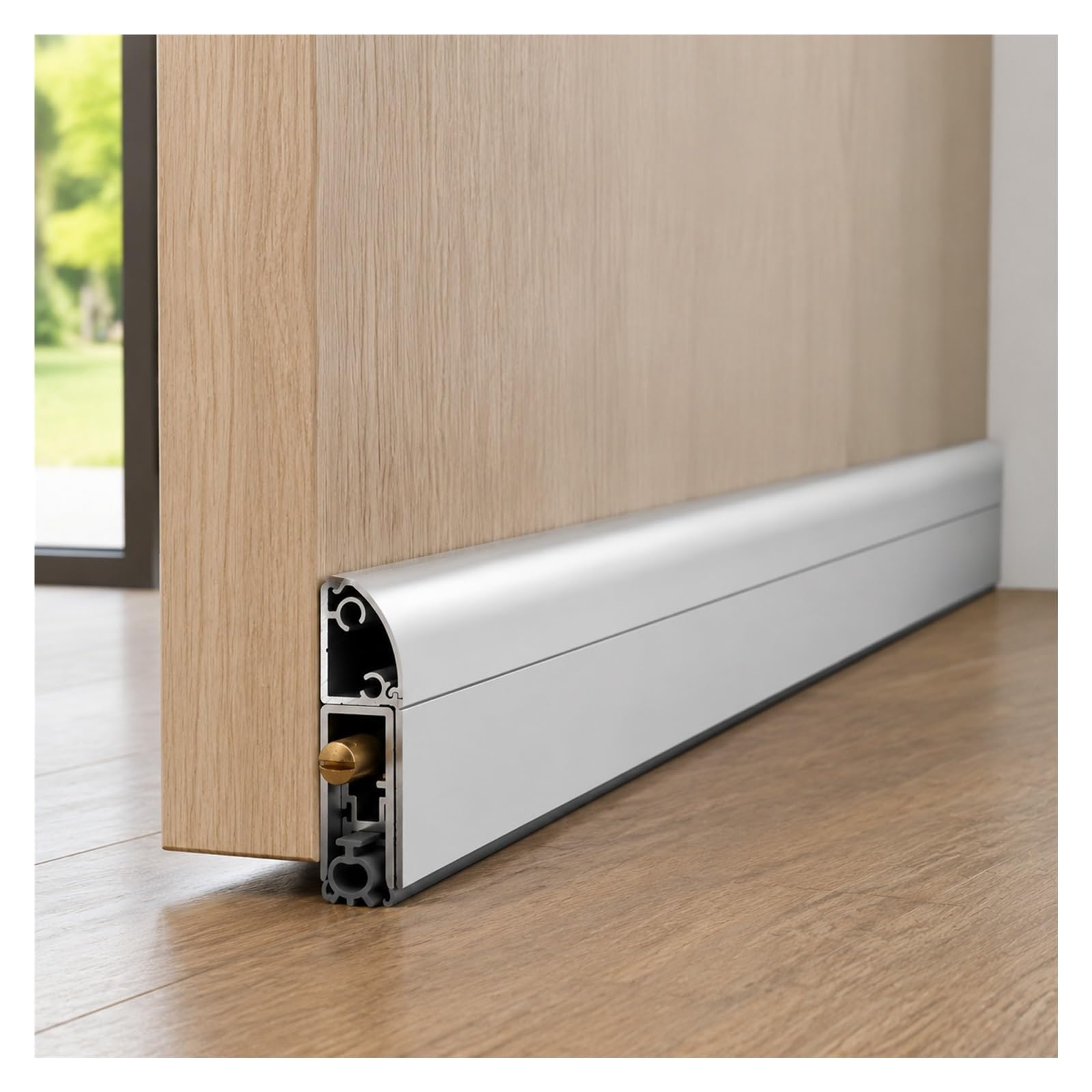 Burlete automático puerta superficie kit montaje tornillos
