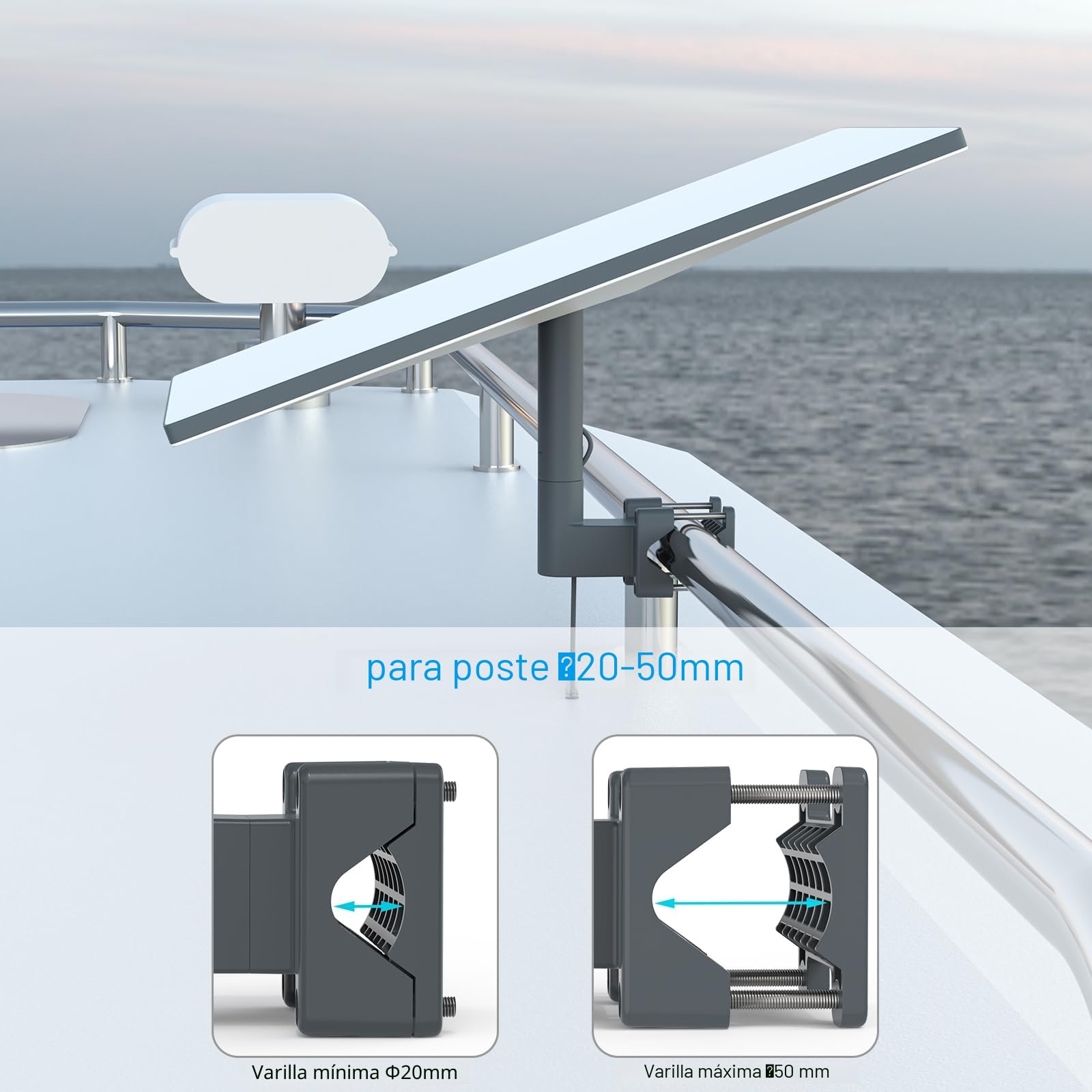 XLTTYWL Starlink 3 Mount, 360° Ajustable V3 Soporte de Pared, Kit de Montaje de Poste Gen 3 con Adaptador de Tubo para Gen3/Mini RV Mount