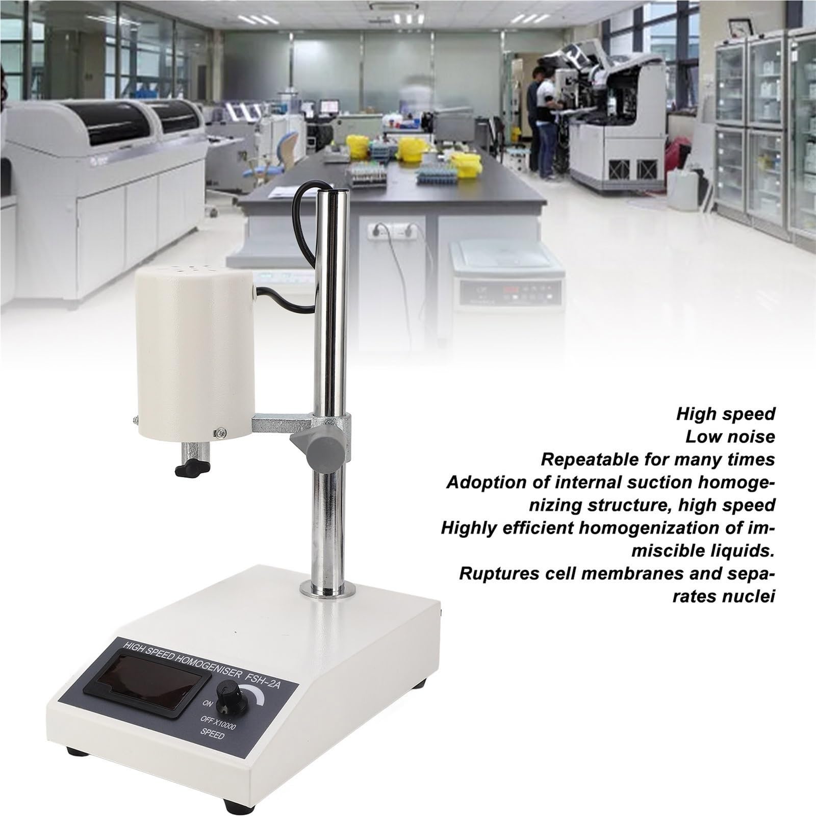 Homogenisator, Ultraschall-Homogenisator-Labor, 185 W, 5–500 Ml, 3 Minuten Einstellbarer Dispergierer Zum Testen,für Labor