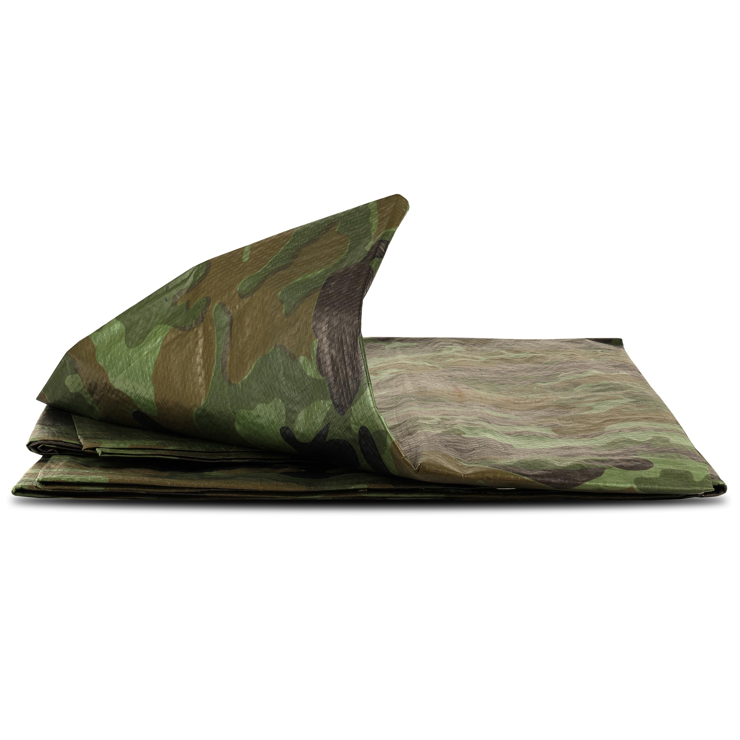 Waterproof Tarpaulin with Eyelets, CAMOUFLAGE Sheet 95GSM, Premium Quality Cover, Reinforcing Mesh, Ideal to cover Garden Furniture, Camping ([m] 1.9 x 2.9 || 6.2' x 9.3')