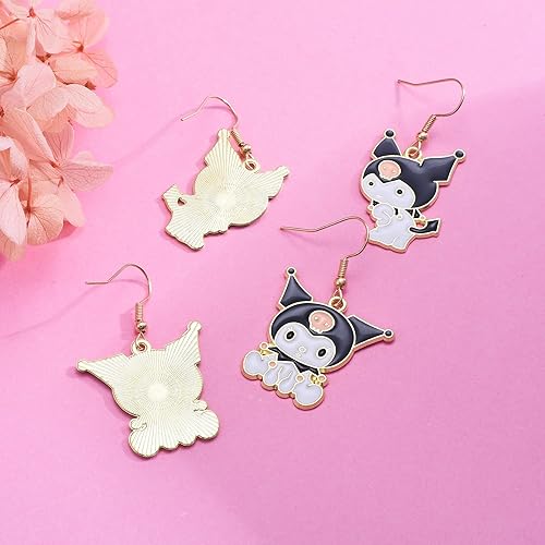 Miniatura 4 de Kuromi - Collar de anime de joyería de sanrio para adolescentes kawaii mejores amigos gargantilla Kuromi con dije para niña