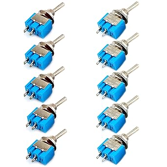 Interruttore A Levetta Metallico 12V 25A 2 Posizioni - Impermeabile Con Copertura In Gomma (2 Pezzi) - Foto 4