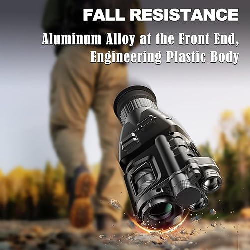 Miniatura 4 de Alcance digital de visión nocturna, monocular infrarrojo dual para anochecer oscuridad total, 940 nm y 850 nm para caza diurna y nocturna al aire