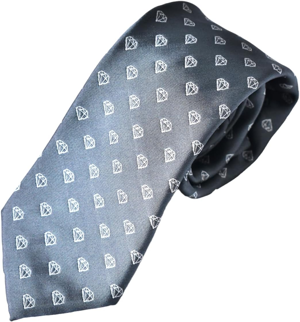 Maker V Jeweler Necktie - Diamonds tie - Gemstone Neckties - Metalsmith Neckties