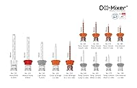 Vista 2 de 48pcs Impression Dental Mixing Tips DX-Mixer® (Crown&Bridge 1:1 Ratio) Orange Wing