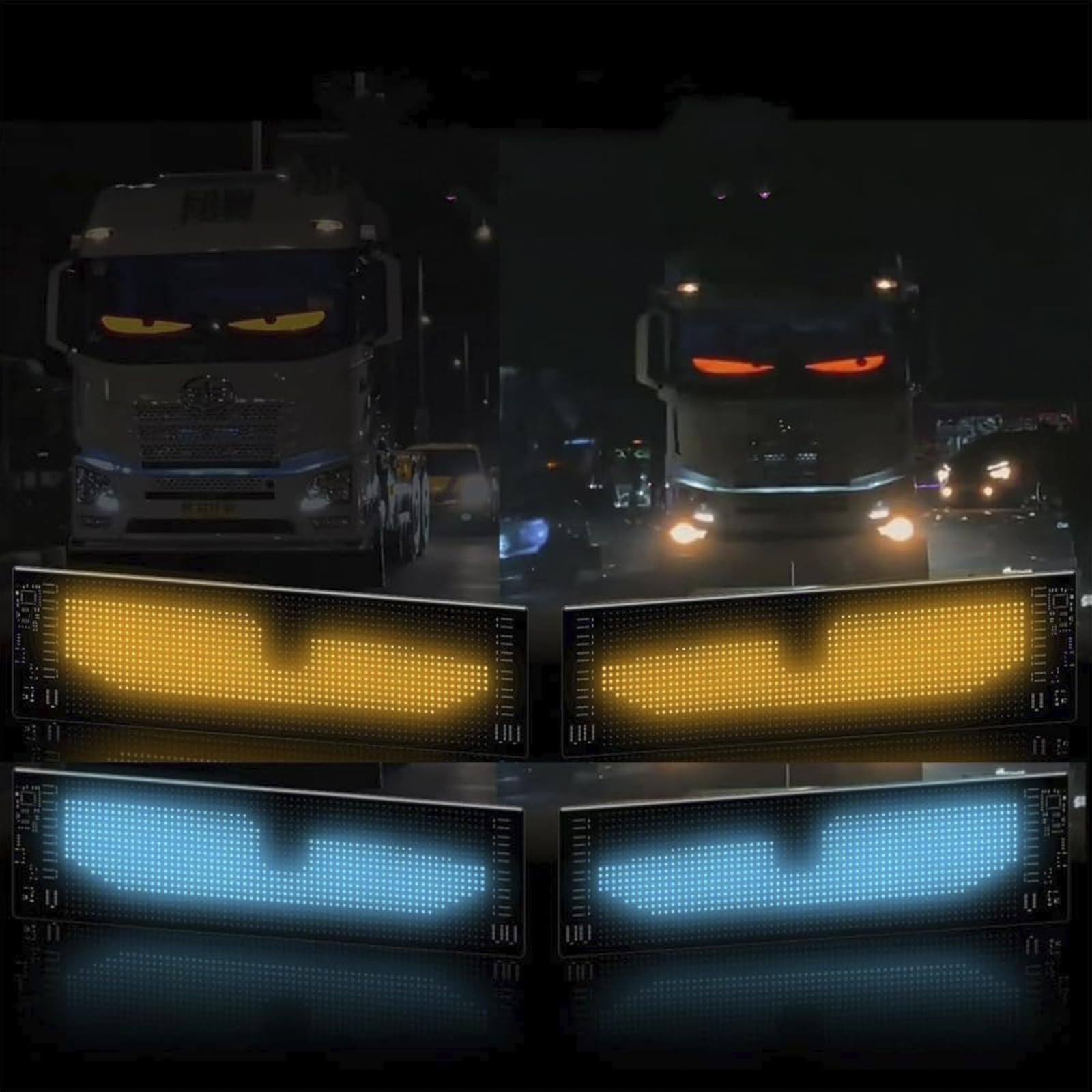 2.8 * 6.8 In Devil Eyes Light For Cars, Colorful Eye Lamp Soft - Foto 11