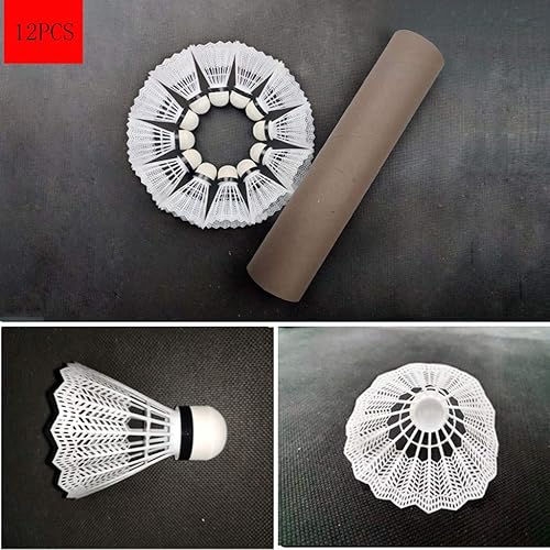 Miniatura 2 de Paquete de 12 volantes de nailon avanzados de alta velocidad para bádminton para actividades al aire libre en interiores y patios