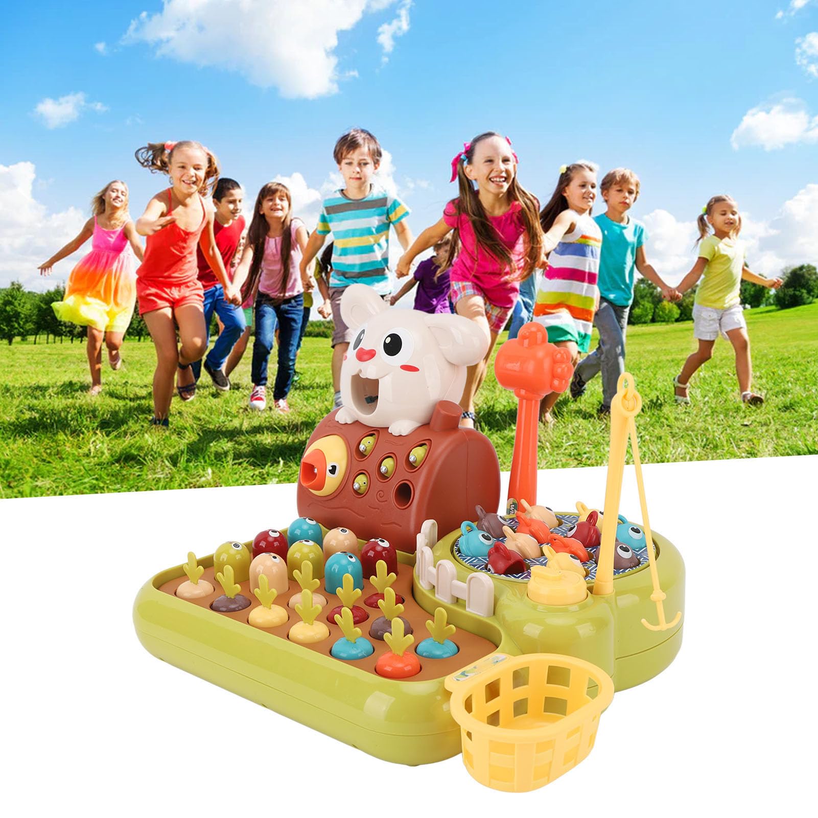 Whack Game Toy Divertente Giocattolo Educativo Interattivo Multifunzionale 4 in 1 per Bambini a Casa e in Classe