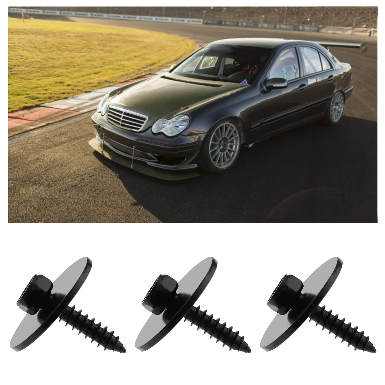 AGBERG Lot De 20 Vis à Carrosserie M5 X 16 Mm, Avec Collet Carré Et Filetage Complet, En Acier