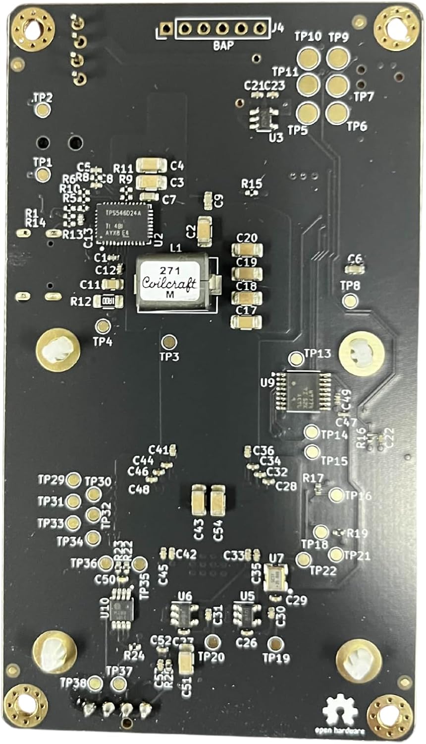 Bitaxe Gamma 602 Bitcoin Solo Miner, bottom view of PCB
