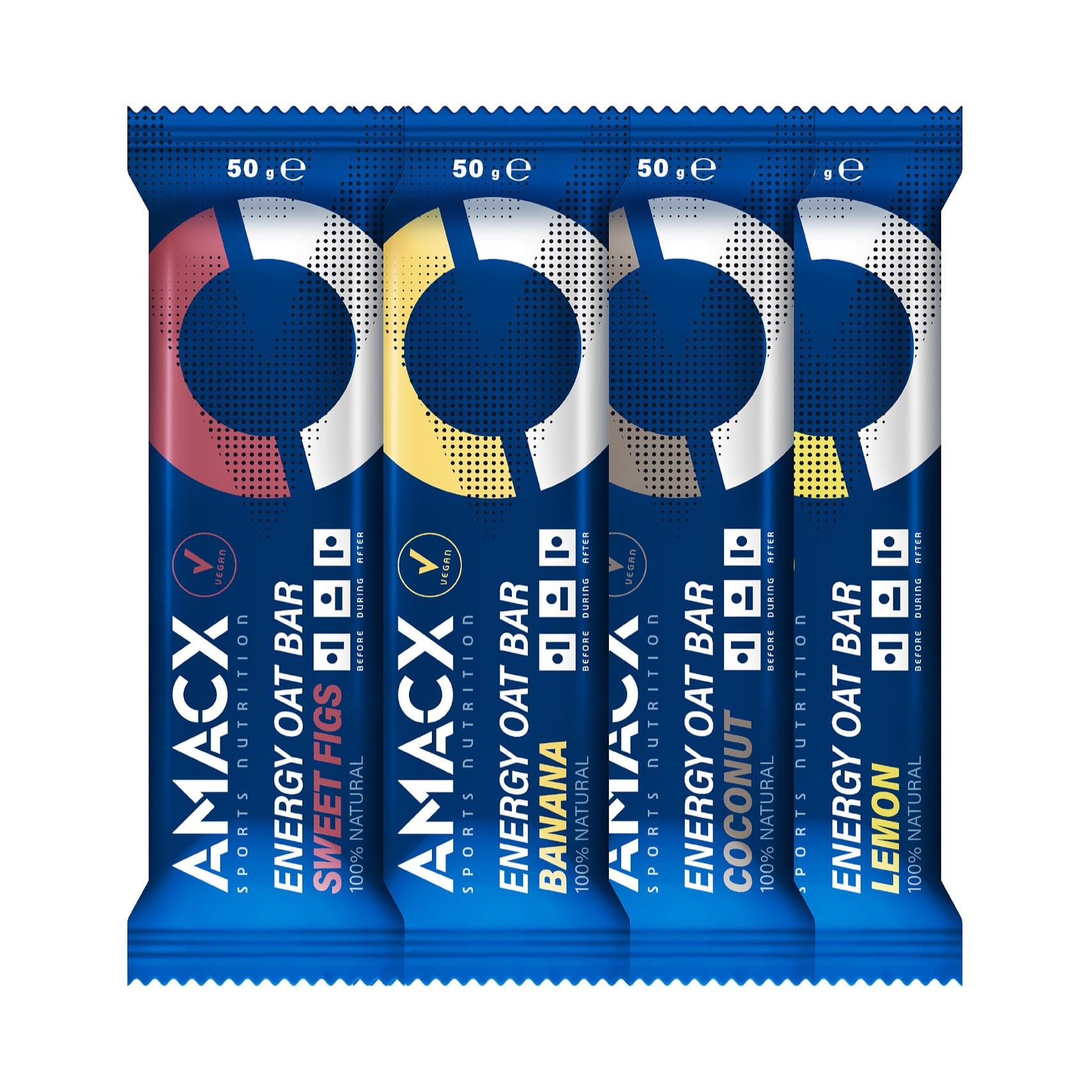 AMACX Energy Oat Bar – Energieriegel Kohlenhydrate-Mix – 12er Pack – Proteinriegel mit 50mg Magnesium – Oatsnack für Athleten – Power Bar Haferflocken Snack – Kokosnuss