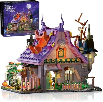 Magical Retreat of Witch Building Blocks Set 14+, 1200 Pieces
